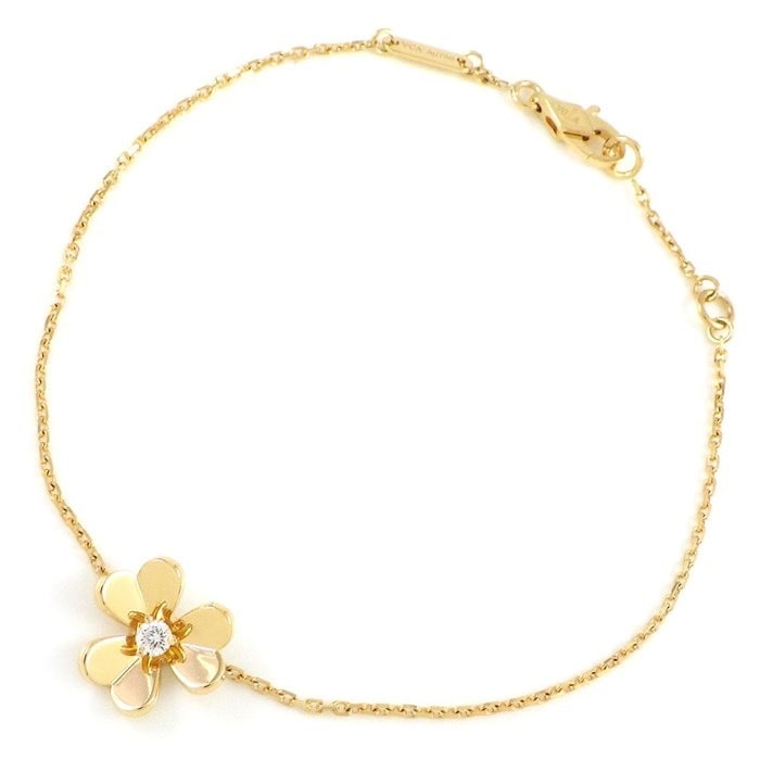 ヴァンクリーフ＆アーペル Van Cleef & Arpels ブレスレット フリヴォル ミニ モデル VCARP0J200 1ポイント ダイヤモンド 0.05ct K18YG 【箱・保付き】 【中古】