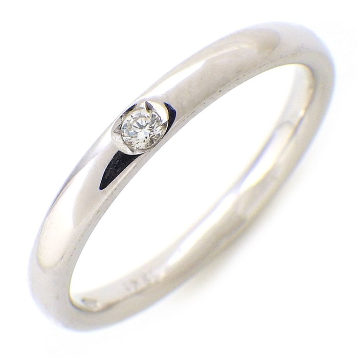 ポメラート Pomellato リング ルッチョレ 1ポイント ダイヤモンド K18WG 12.5号 【中古】