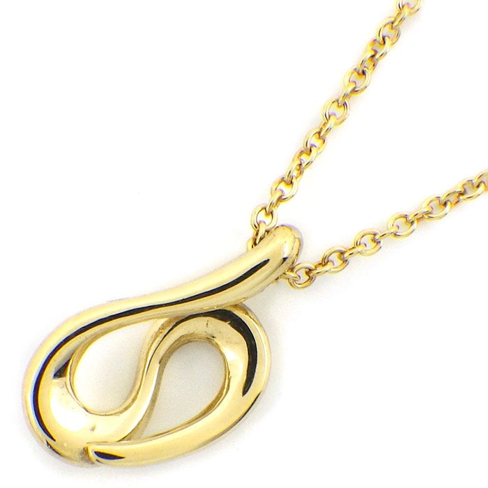 ティファニー Tiffany & Co. ネックレス オープン ウェーブ K18YG 【中古】