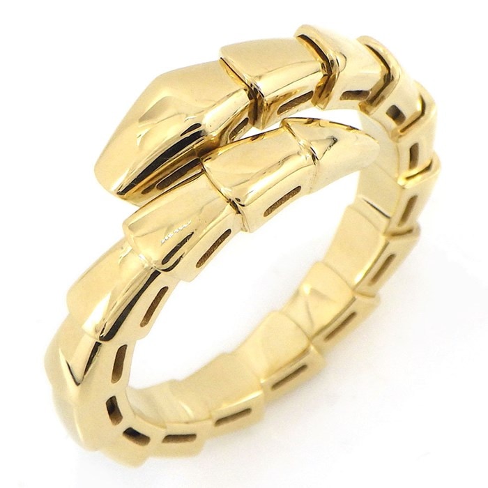 ブルガリ BVLGARI リング セルペンティ ヴァイパー 358635 スネーク モチーフ K18YG 11号 / #M 【中古】