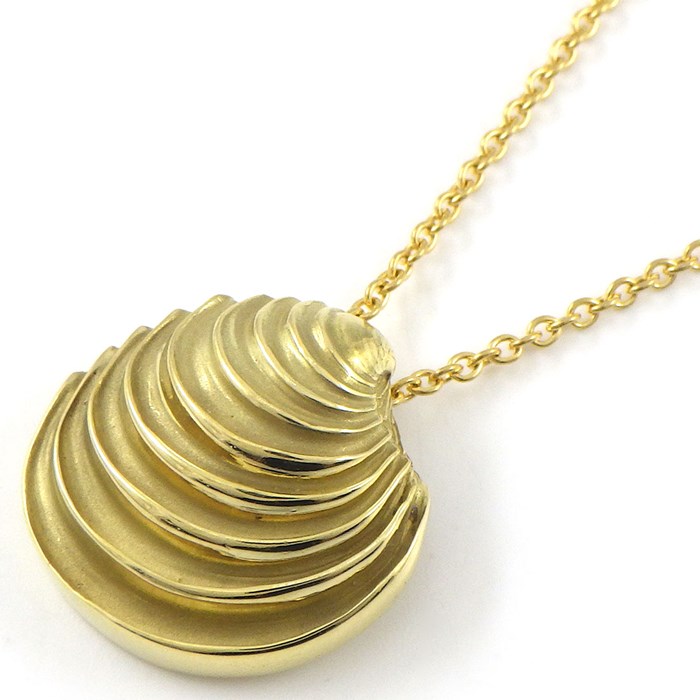 ティファニー Tiffany & Co. ネックレス シェル 貝殻 モチーフ K18YG 【中古】