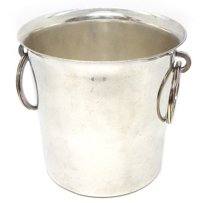 カルティエ Cartier アイスペール レア コレクターズアイテム シャンパン ワイン ボトル クーラー 保冷 SV925 【中古】