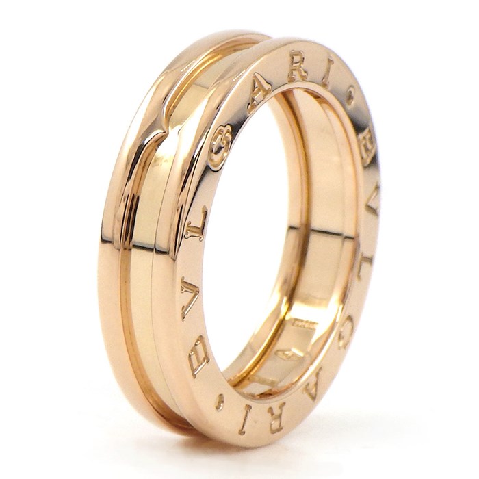 ブルガリ BVLGARI リング B-zero1 ビーゼロワン XS 335991 ロゴ K18PG 11.5号 / #52 【中古】