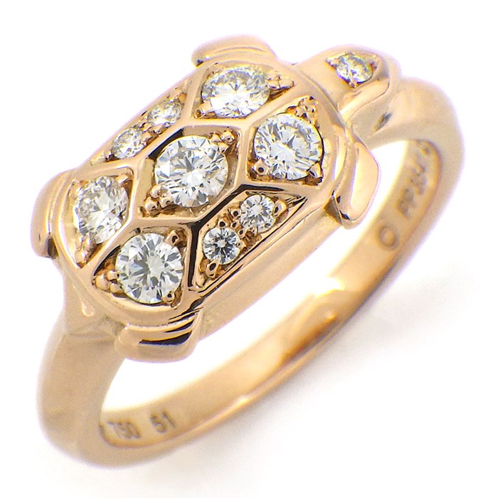カルティエ Cartier リング トーチュ タートル モチーフ レア 9 