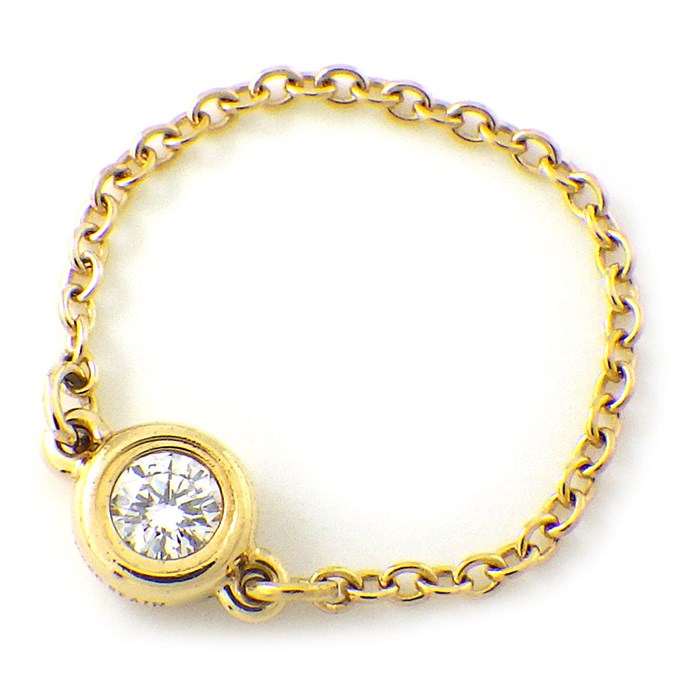 【最終価格】ティファニー ダイヤモンドバイザヤードリング k18 YG 10号 最終価格】ティファニー ダイヤモンドバイザヤードリング k18 YG 10号