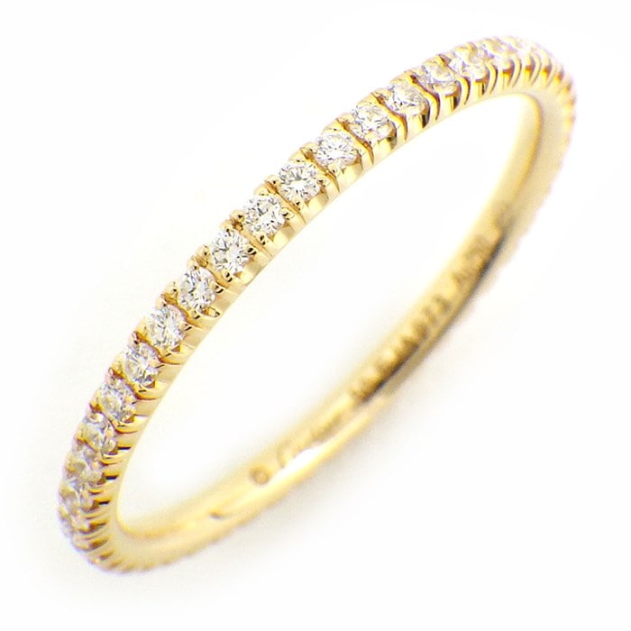 カルティエ Cartier リング エタンセル ドゥ カルティエ ウェディング B4212050 フル サークル エタニティ 49ポイント ダイヤモンド 計0.22ct K18YG 9.5号 / #50 【中古】