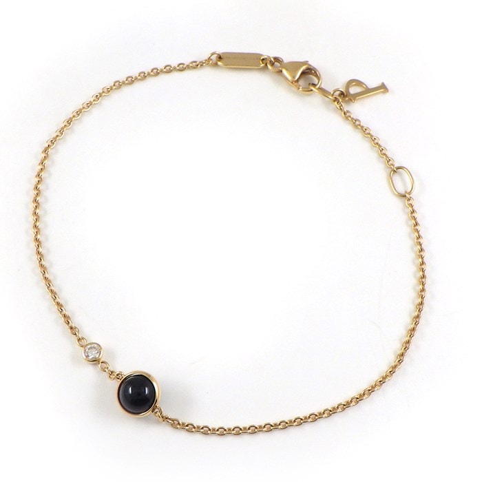 ピアジェ PIAGET ブレスレット ポセション G36PB500 オニキス ダイヤモンド 0.05ct K18PG 【中古】