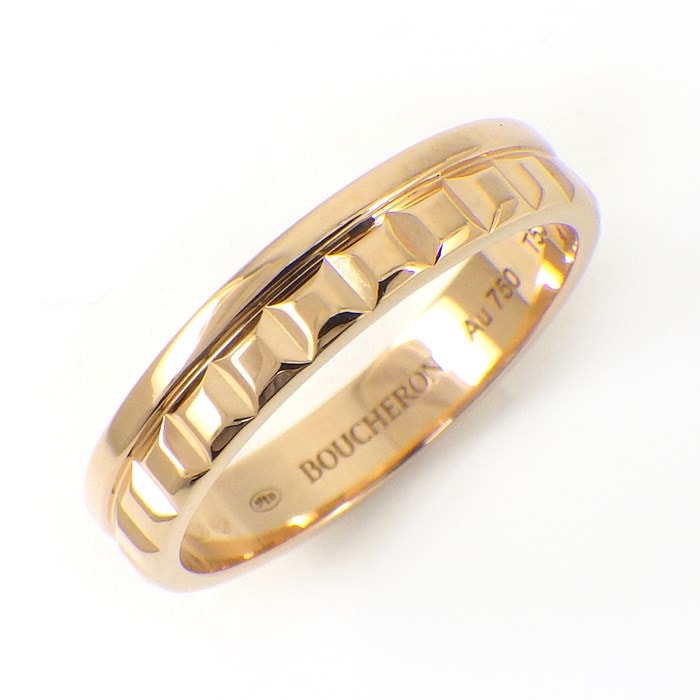 ブシュロン BOUCHERON リング キャトル ラディアント ハーフ JAL00249 K18PG 13号 / #53 【中古】
