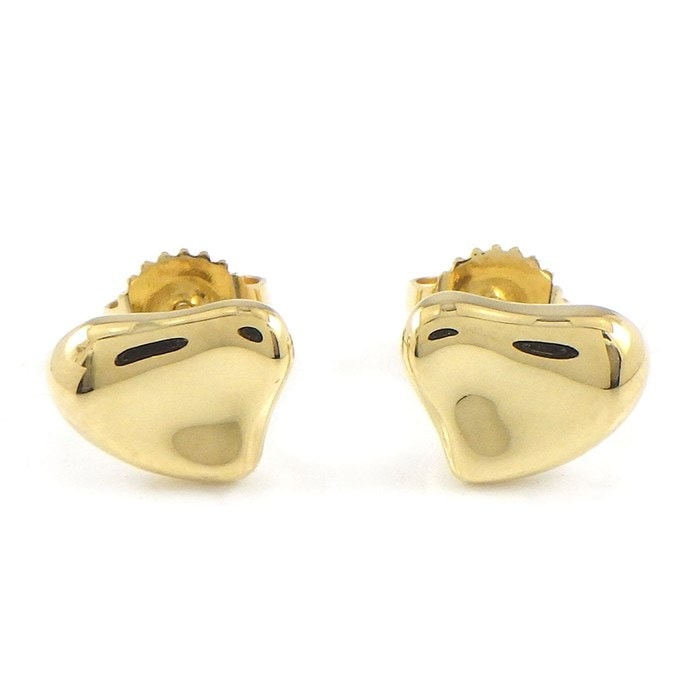 ティファニー Tiffany & Co. ピアス フル ハート K18YG 【中古】