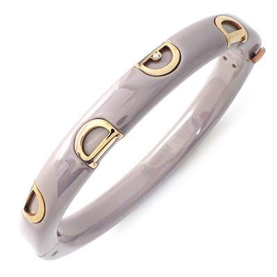 ダミアーニ DAMIANI ブレスレット Dアイコン ディーアイコン カプチーノ ダイヤモンド K18PG セラミック / #M-L 【中古】