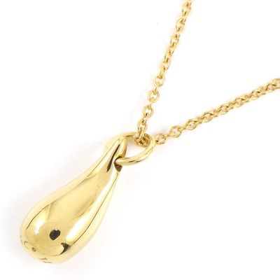 ティファニー Tiffany & Co. ネックレス ティア ドロップ K18YG 【中古】