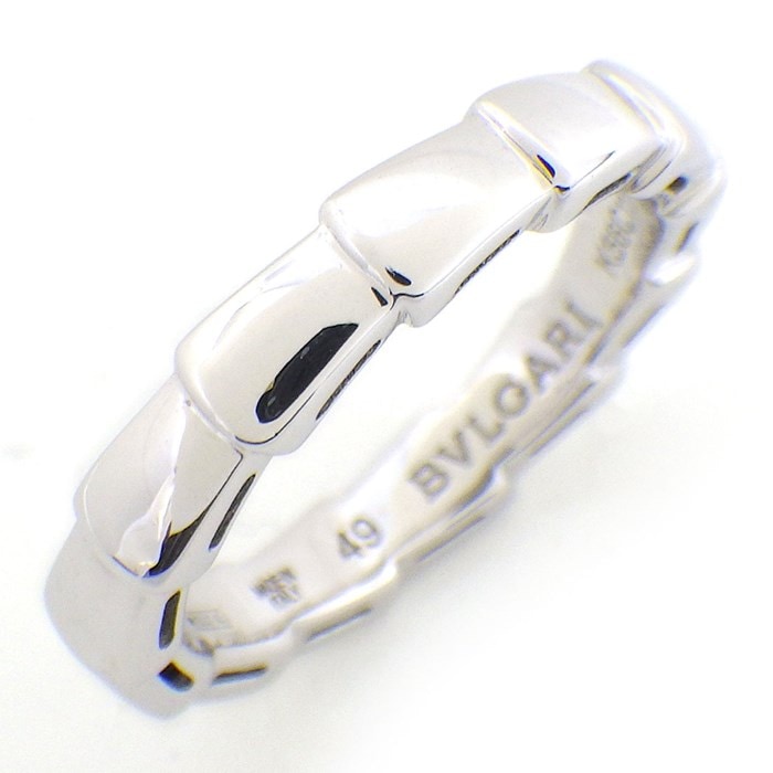 ブルガリ BVLGARI リング セルペンティ ヴァイパー 349678 ウェディング バンド K18WG 9号 / #49 【中古】