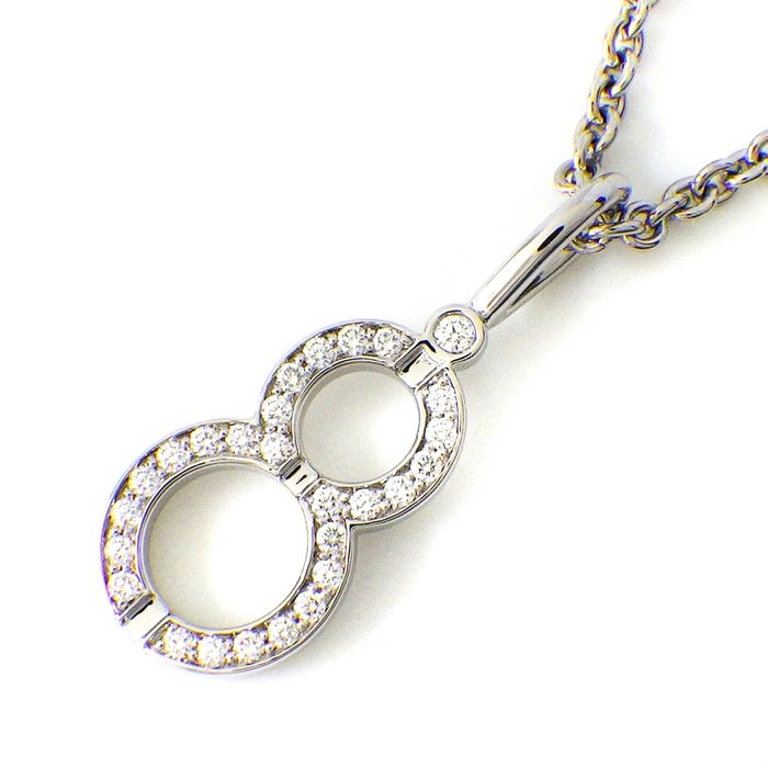ハリーウィンストン HARRY WINSTON ネックレス ラッキー8 CMDPRDOPLK8 ダイヤモンド 計0.14ct PT950 【箱・保付き】 【中古】