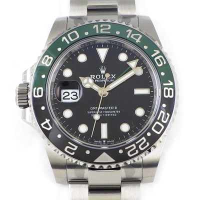ロレックス Rolex 腕時計 GMTマスター オイスター パーペチュアル 126720VTNR カレンダー ルーレット刻印 両方向回転式ベゼル ブラック 文字盤 レフティー 左利き SS セラミック 黒 自動巻き 【箱・保付き】 【中古】