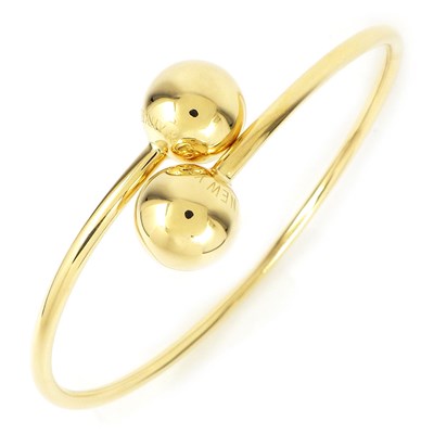 ティファニー Tiffany & Co. バングル ハードウェアボール バイパス ラージ GRP09554 K18YG 【中古】