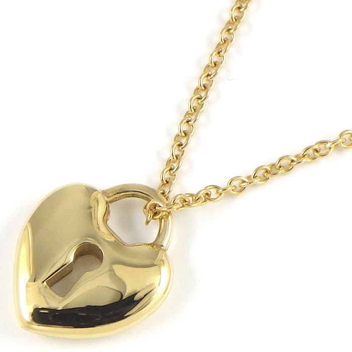 ティファニー Tiffany & Co. ネックレス ハート ロック K18YG 【中古】