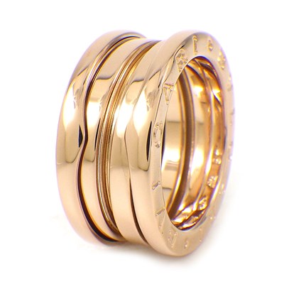 ブルガリ BVLGARI リング B-zero1 ビーゼロワン 3バンド 335930 K18PG  
