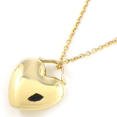 ティファニー Tiffany & Co. ネックレス ハート ロック K18YG 【中古】