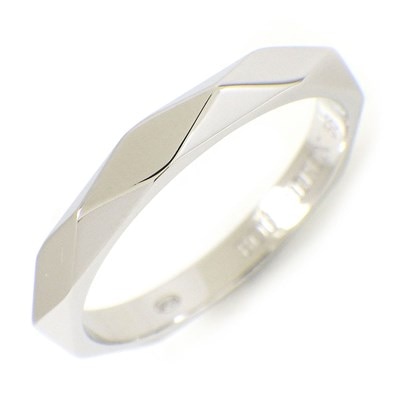 ブシュロン BOUCHERON リング ファセット ミディアム JAL00014 幅2.8mmモデル PT950 15.5号 / #56 【中古】