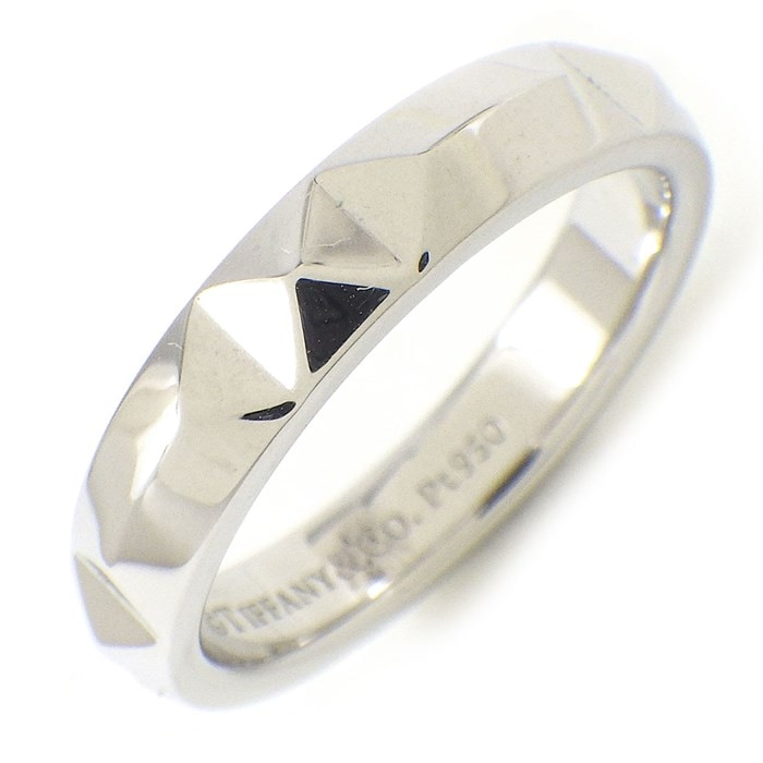 ティファニー Tiffany & Co. リング トゥルー 68651972 4mm幅モデル PT950 13.5号 【中古】