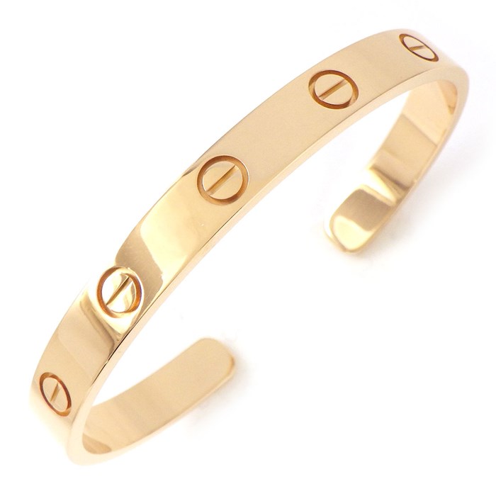 カルティエ Cartier バングル オープン ラブ B6032616 K18PG / #16 【中古】