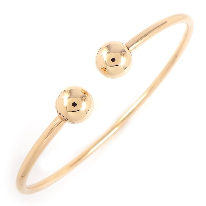 ティファニー Tiffany & Co. バングル ハードウェアボール K18PG 【中古】