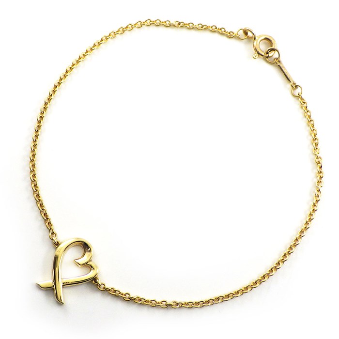 ティファニー Tiffany & Co. ブレスレット ラヴィング ラビング ハート 60148705 K18YG 【中古】