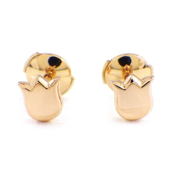 カルティエ Cartier ピアス リリー オブ ザ バレー K18PG 【中古 