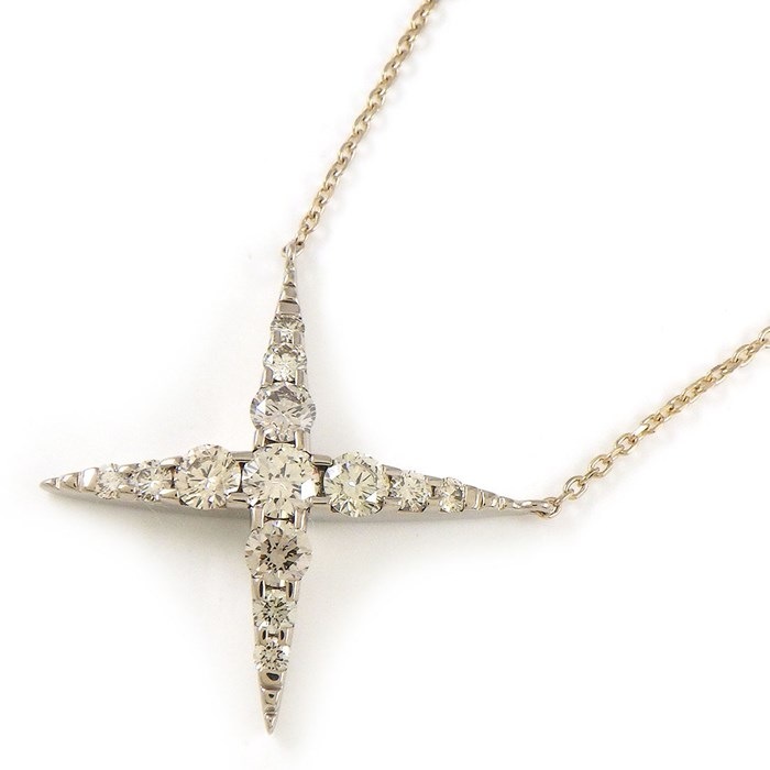 カシケイ KASHIKEY ネックレス ネイキッド BD074 クロス ブラウン