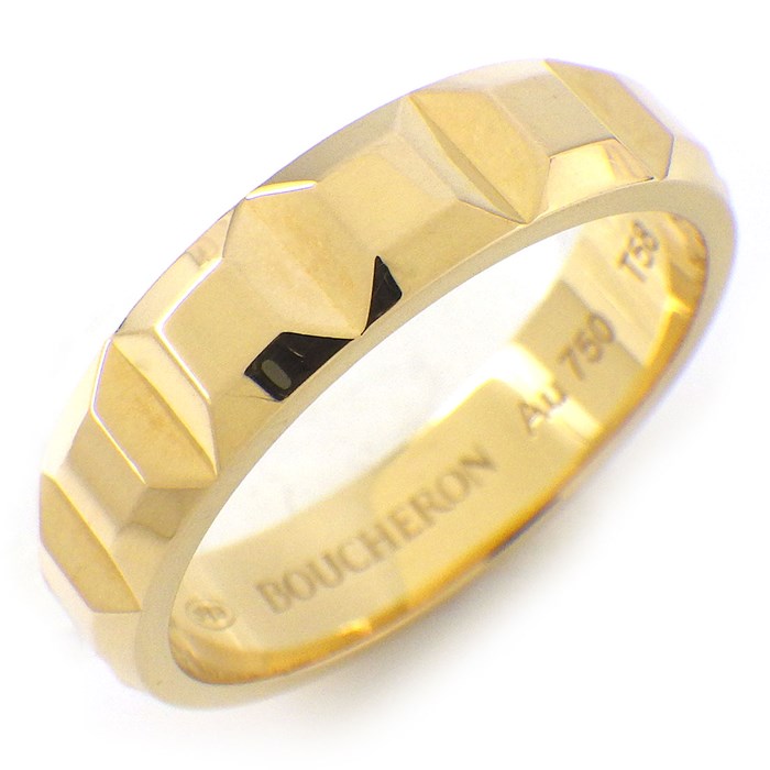 ブシュロン BOUCHERON リング キャトル クル ド パリ ラージ JRG0272358 K18YG 18号 / #58 【箱・保付き】 【中古】