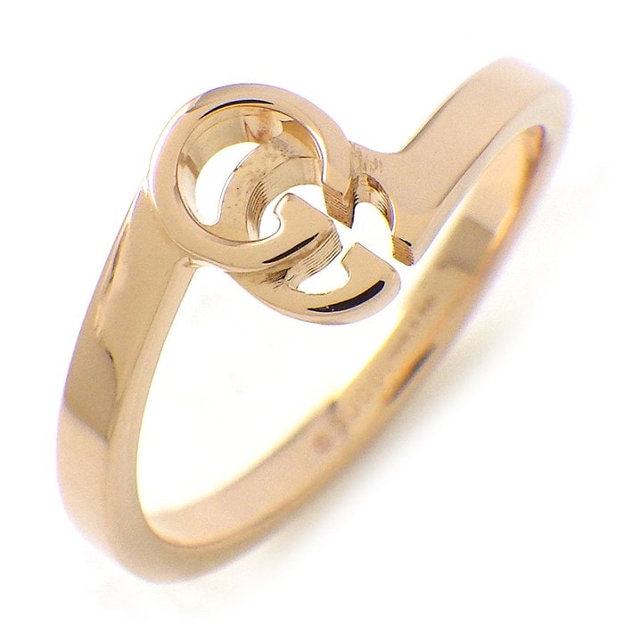 グッチ GUCCI リング GG ランニング ロゴ K18PG 8号 / #8 【中古】