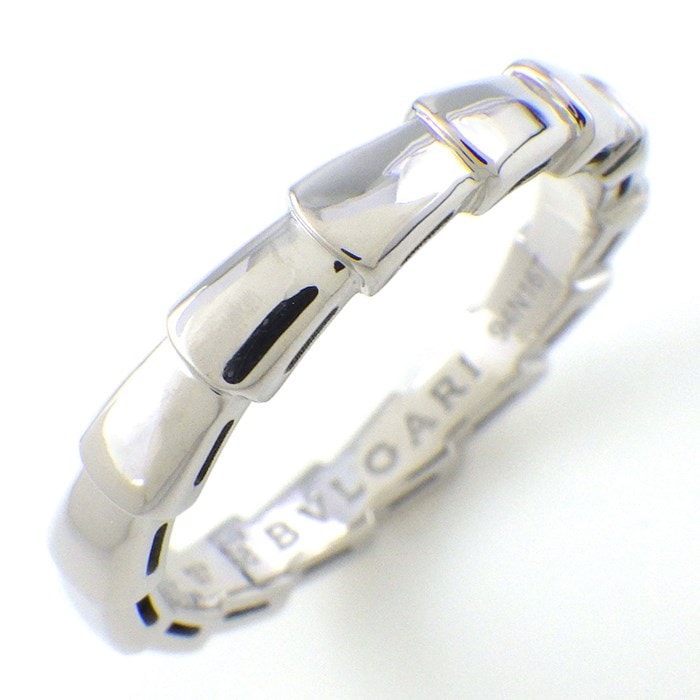 ブルガリ BVLGARI リング セルペンティ ヴァイパー ウェディング バンド 349687 K18WG 17.5号 / #58 【中古】