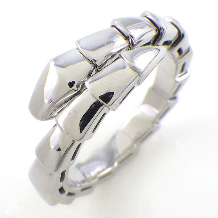 ブルガリ BVLGARI リング セルペンティ ヴァイパー 358649 K18WG 14号 / #L 【中古】