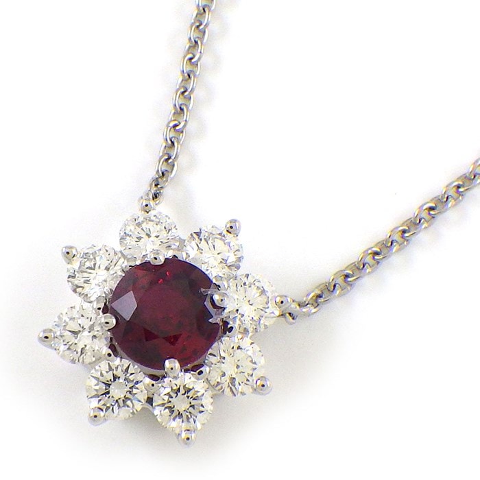 最終値段足立宝石店リバーシブル18金WGルビー0.2ctダイヤ0.4ct入トップ 足立宝石店リバーシブル18金WGルビー0.2ctダイヤモンド0.4ct入トップ