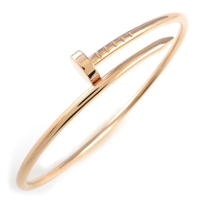 カルティエ Cartier バングル ジュスト アン クル スモールモデル SM B6062516 釘モチーフ K18PG / #16 【中古】