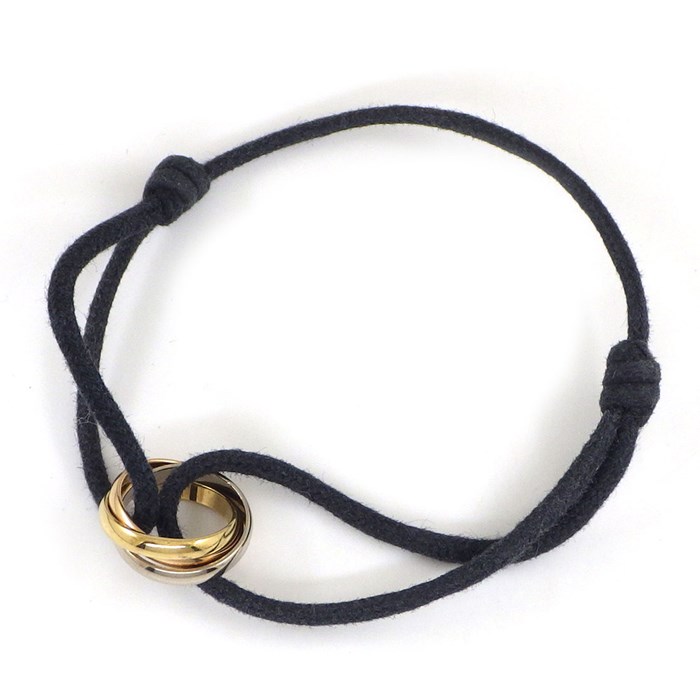 カルティエ Cartier ブレスレット トリニティ ベビー スリーカラー K18PG K18WG K18YG 【中古】