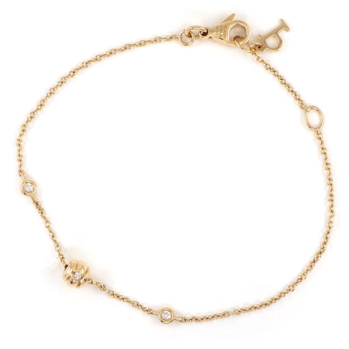 ピアジェ PIAGET ブレスレット ポセション ラウンド ボール モチーフ 3ポイント ダイヤモンド K18PG 【中古】