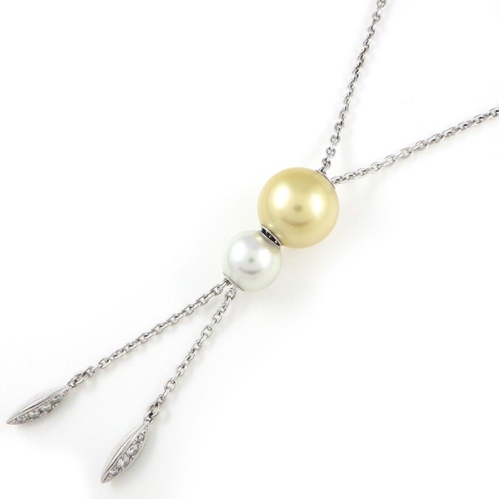 N082 MIKIMOTO ミキモト 極上良質天然アコヤ本真珠ネックレス K18YG  