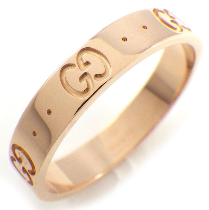 グッチ GUCCI リング アイコン スリム 152045 J8500 5702 K18PG 18号 / #19 【中古】