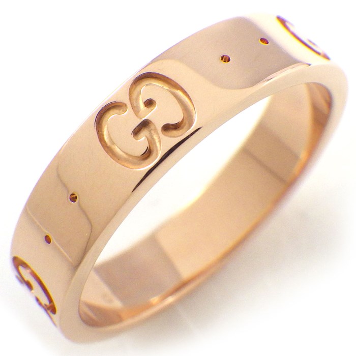 グッチ GUCCI リング アイコン スリム K18PG 9.5号 / #10 【中古】
