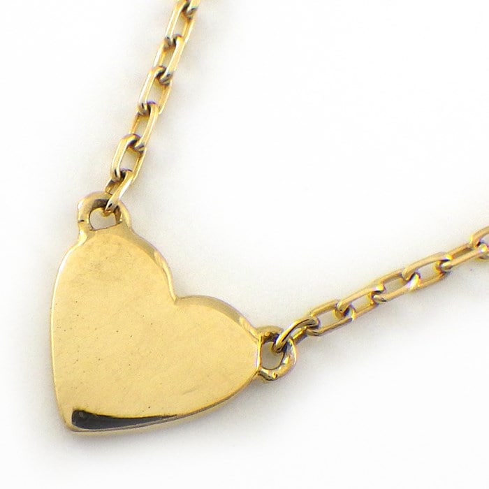 アーカー AHKAH ネックレス ハート モチーフ VC0102010100 K18YG 【中古】