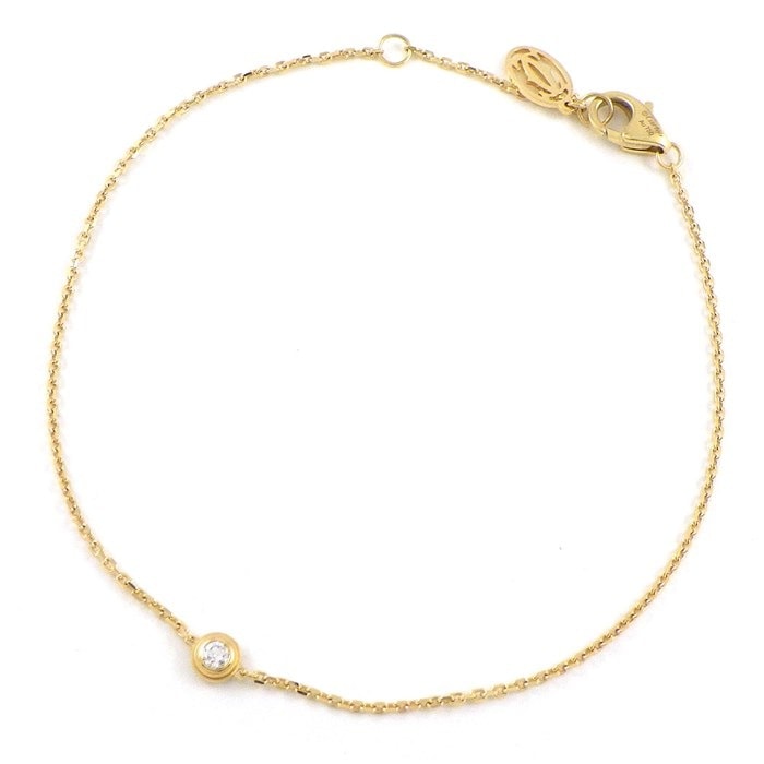 カルティエ Cartier ブレスレット ダムール XS ディアマン レジェ B6045617 1ポイント ダイヤモンド 0.04ct K18YG 【箱・保付き】 【中古】