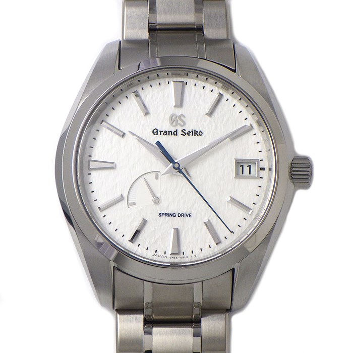 グランドセイコー Grand SEIKO 腕時計 ヘリテージコレクション SBGA211/9R65-0AE0 ホワイト文字盤 白 カレンダー パワーリザーブ表示 チタン 自動巻き 【箱・保付き】 【中古】