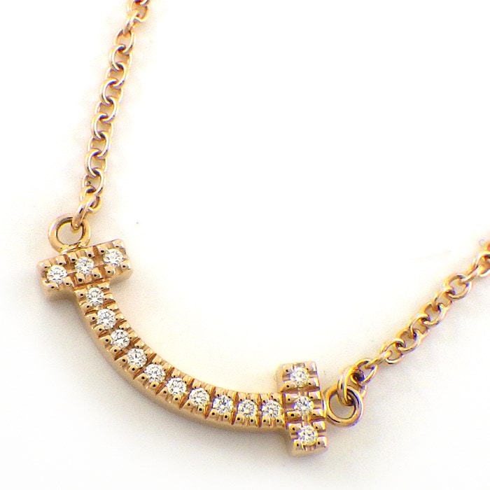 ティファニー Tiffany & Co. ネックレス Tスマイル ミニ マイクロ  