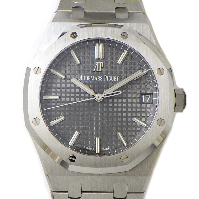 オーデマ・ピゲ Audemars Piguet 腕時計 ロイヤルオーク 15500ST.OO.1220ST.02 スレートグレー文字盤 カレンダー 裏スケ SS 自動巻き 【箱・保付き】