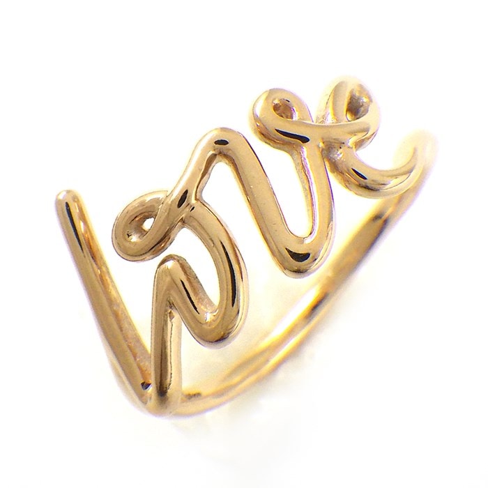 ティファニー Tiffany & Co. リング グラフィティ ラブ スモールモデル 60571503 パロマ・ピカソ K18PG 11.5号 【中古】