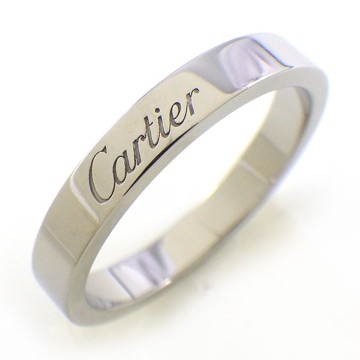 カルティエ Cartier リング C ドゥ カルティエ ウェディング バンド 幅  