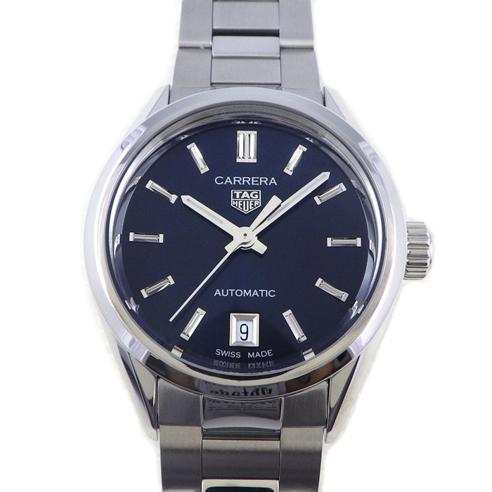 タグ・ホイヤー TAG Heuer 腕時計 カレラ キャリバー9 WBN2411.BA0621 カレンダー 裏スケ ブルー 文字盤 SS 自動巻き 【箱・保付き】 【中古】
