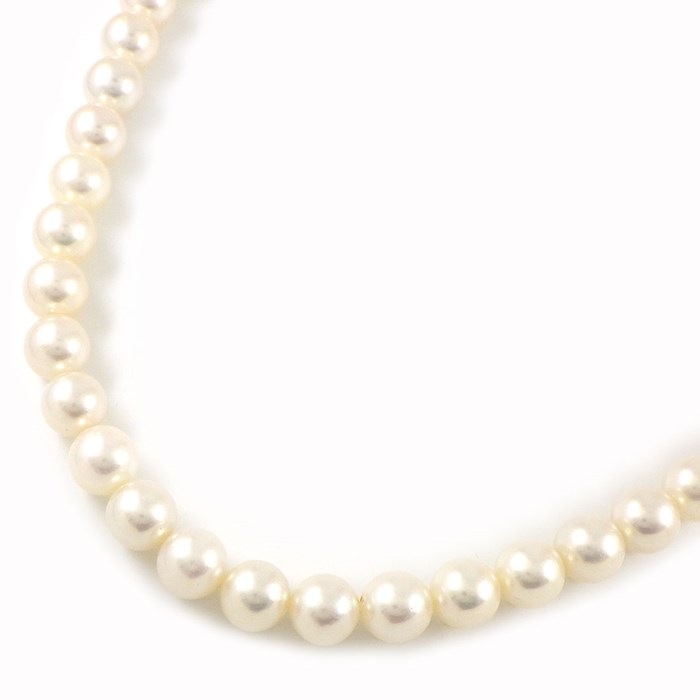 田崎真珠 TASAKI 本真珠 アコヤパール ロングネックレス 7.5