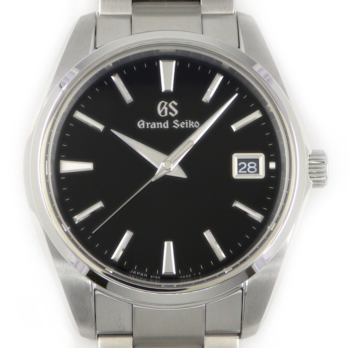 グランドセイコー Grand SEIKO 腕時計 ヘリテージコレクション SBGP011/9F85-0AC0 デイト 3針 ブラック文字盤 SS クオーツアナログ 【箱・保付き】 【中古】